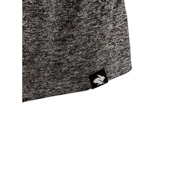 Rabbit women’s short sleeve heather gray dot wine t-shirt size Large #7-1927 - Picture 6 of 7
